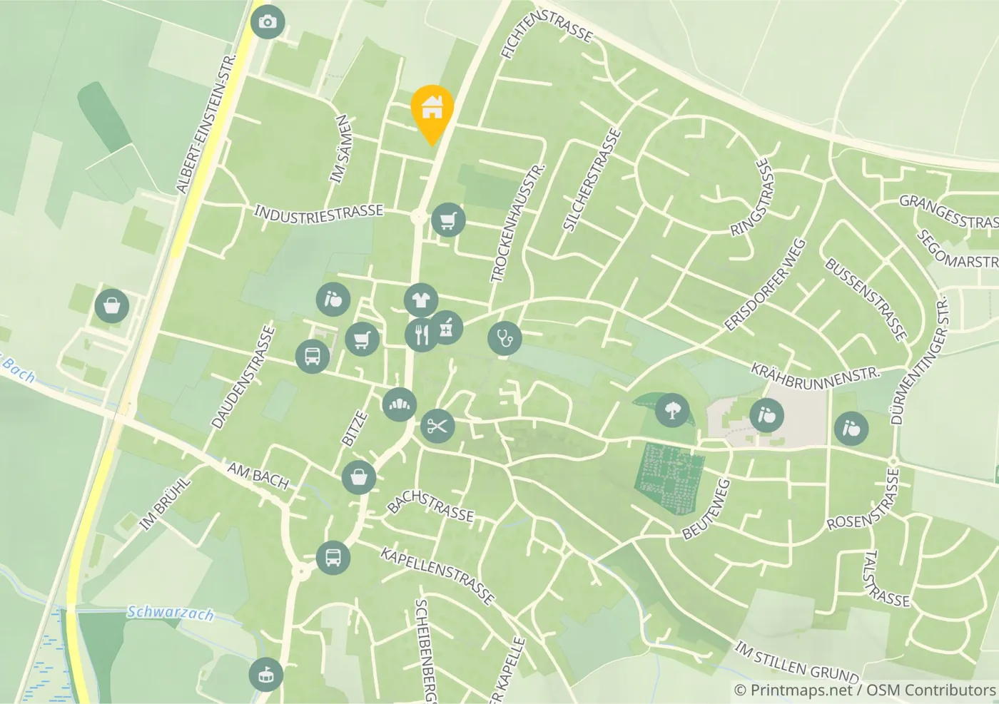Lagekarte Ertingen